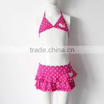Girls Spots Cute Swimwear photo-5