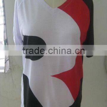 Mens Cotton V-neck T-shirts FR001 photo-3