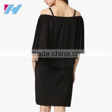 Latest Korean Fashion Trends Wholesale Black Bodycon Mini Dresses For Women Elegant photo-4