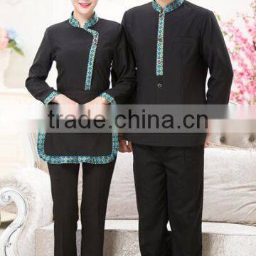 2016 OEM Factory Sexy Coffee Store Waitress Uniform / Modern Hotel Uniform for Woman Wholesale photo-5