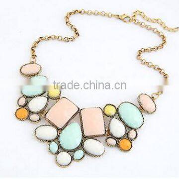 CHARM CRYSTAL FLOWER CHOKER CHUNKY STATEMENT BIB PENDANT CHAIN COLLAR NECKLACE photo-3