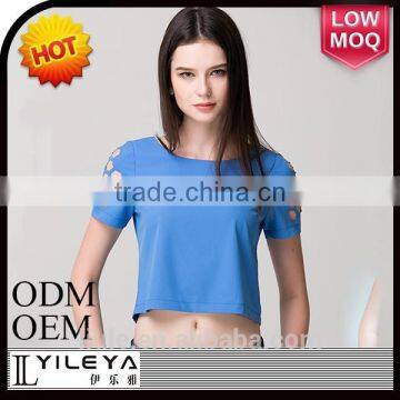 Good Quality Ladies Short Sleeve Blouse Designs photo-2