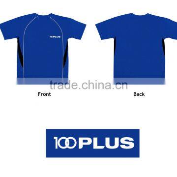 100% Polyester Synthetic solid pique Sports t shirt