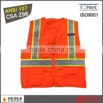 Hi vis safety reflective tape ANSI107 workwear reflective vest