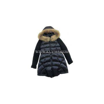 Designer Women fashion Winter Down Coat With Mink Fur Hooded From China