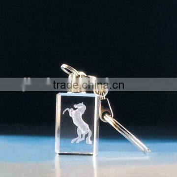 Luxury 3D Personalized Engraving Crystal Keychain photo-3