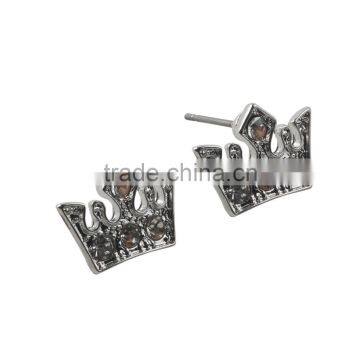 Sterling Bohemian Dubai Crown Jewelry Hiphop Earrings For Unisex Wholesale photo-3