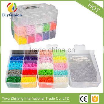 Hama Fuse Perler Bead Kit Fashion Three Layers Can Remove 30 Plastic Storage Grid photo-2