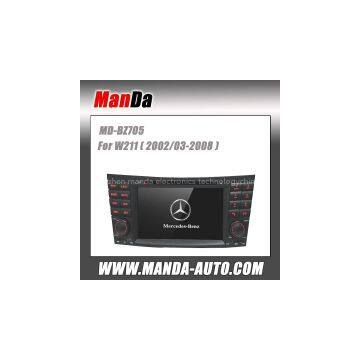 Manda 2 din car video for Benz W211 ( 2002 2003 2004 2005 2006 2007 2008) car dvd gps automobiles