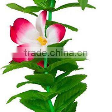 Hawaii Flower Necklaces Hula Lei Garland For Party Dance Plumeria Flower Lei Leaf Shape