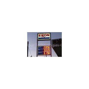 High Brightness 6 inches Outdoor LED Gas Price Signs For Gasoline Station