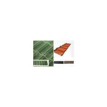 Light Weight Waterproof Double Roman Roof Tile , spanish red building roofing tiles