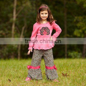 baby girls leopard pants Thanksgiving children boutique clothing