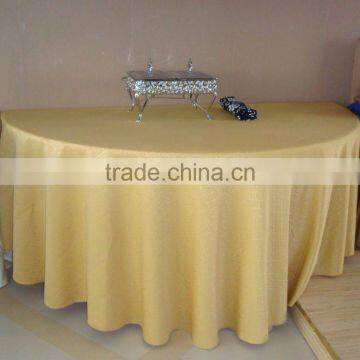 100% polyester jacquard design half round table cloth