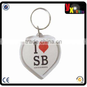 Lovely Sweet Heart i Love SB-Acrylic Keychain Cute Heart Key Chain Colorful Key Ring