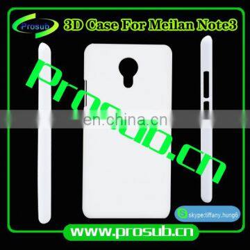 3d sublimation heat transfer blank smartphone case cover for Prosub- Meilan Note3