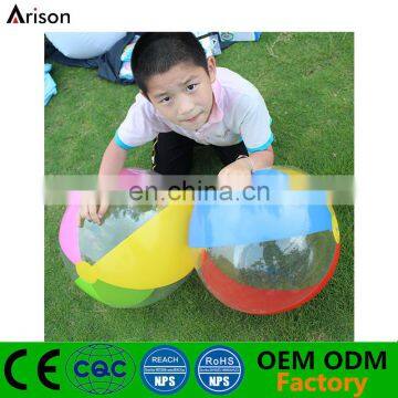 Factory beautiful bromotional PVC inflatable beach ball for kids