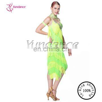 2016 Tassel Latin Dance Dress For Girls For Performance L-12465