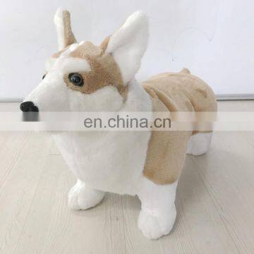 2017 most popular soft animal stuffed corgi dog toy for kids