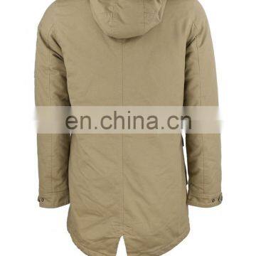High Quality Cotton Parka With Detachable Hood Mens Parka Jacket photo-2