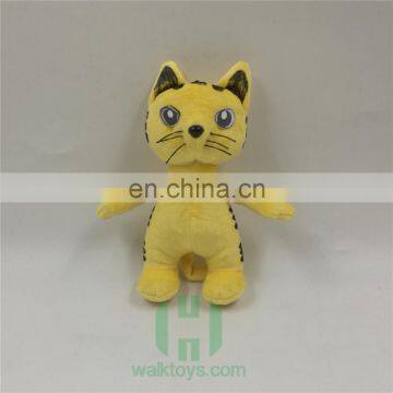 18cm customized yellow plush tiger soft plush toy