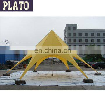 yellow display trade show star tent for promotion