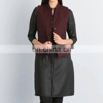 Wool Tweed Welt Pocket Jacket for women