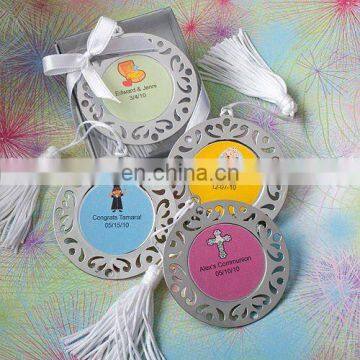 Personalized First Communion Damask Bookmark Favors