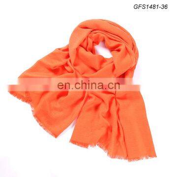 high quality cotton material women infinity plain scarf