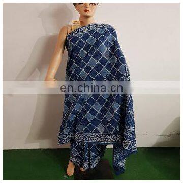 Indian Design Wholesale Hand Block Printed Saree photo-6