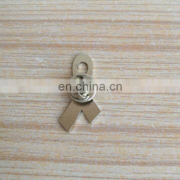 Wholesale Teal Color Ribbon Shape Metal Badges, Trigeminal Neuralgia Awareness Lapel Pin photo-2