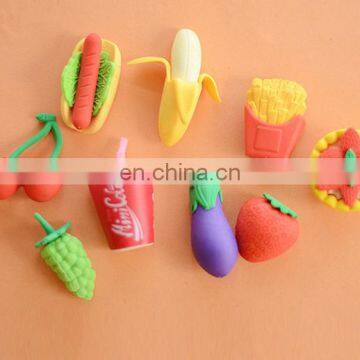 School student rubber PVC TPR cute 3D eraser