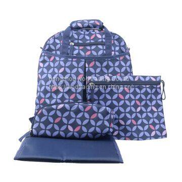 good new blue diaper backpack bag with tote handle