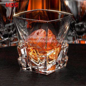 Classical Square Iceberg Beautiful Whisky Glass Set Cup for Bar and Hotel photo-3
