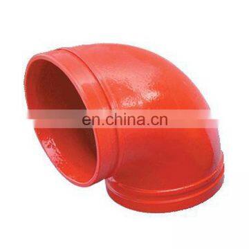 FM UL CE Approved Ductile Iron Grooved Elbow 45 Degree for fire protection