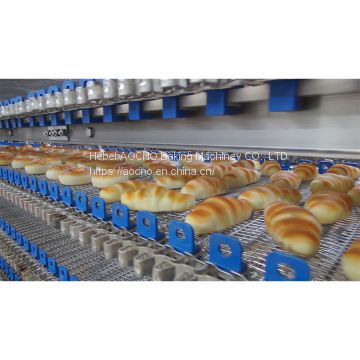 Food baking spiral Cooling Tower conveyor for toast/hamburger/croissant/baguette/bun bread