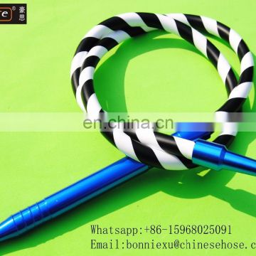 JG 11x17mm Germany Silicone Hose Tobacco Hookah Hose,Two Colors Silicone Hookah Hose with Aluminum Mouthpiece,Hookah Ice Hose