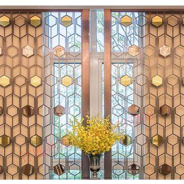 JYFQ0213 Stainless Steel Metal Dividers Room Decorative Dividers Laser Cut Customized Home Decorative Partition Divider Indoor Screens