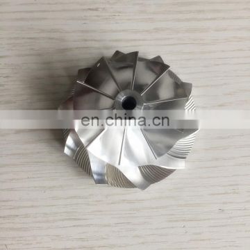 GT28 49.70/67.40mm 10+0 blades racing turbocharger milling/aluminum 2618/Billet compressor wheel