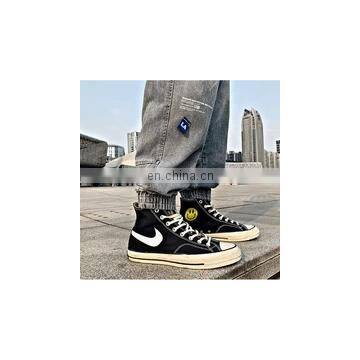 DiZNEW Custom Your Own Logo Slim Fit Elastic Waist Mens Denim Joggers Pants photo-5