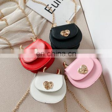 New Design Fashion Kids Pu Leather Lovely Girls Crossbody Bag Love Heart Mini Kids Shoulder Bag