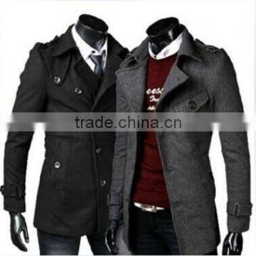 Spring and winter coat new men's small clamshell design woolen coat jacket                        
                                                                                Supplier's Choice