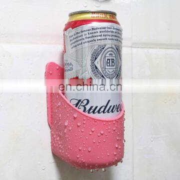 Pink beer holder , custom color beer can holder