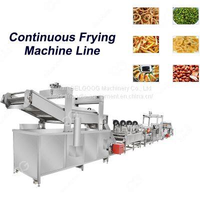 Commercial   Pigskin&Shrimp Continuous frying Model LZG3500A Continuous  Frying Machine Manufacturers