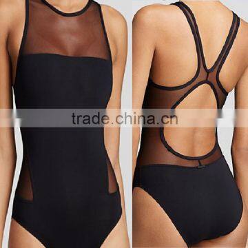 Best selling a piece swimwear bikinis black Sexy european style bikinis Women's Bikini