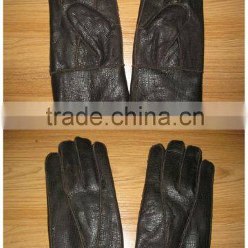 luxury 100% real fur winter warm convertible sheepskin man-made gloves