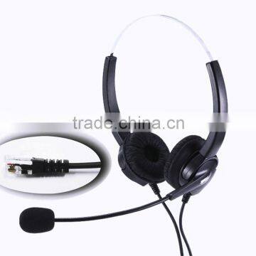 RJ9 rj11 connect call center website Wechat QQ computer telephone headset