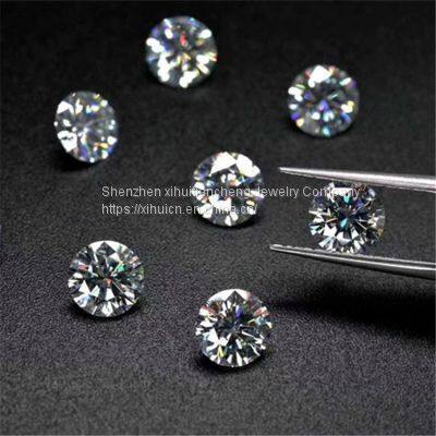 Hand-Cutting Old European Cut Round White D VVS1 Moissanite Loose Diamond Test Passed Gemstone For Jewelry Making