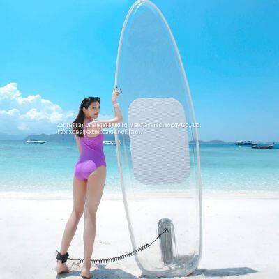 Clear Stand up Sup Paddle Boards Transparent Surfboard See through SUP Isup Paddleboard