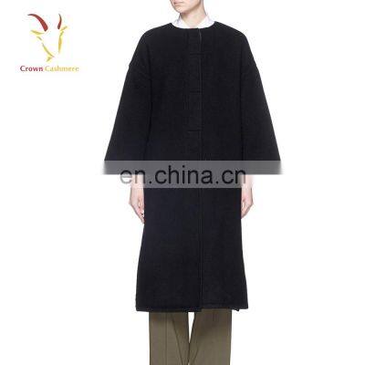 Women Thicken Warm Winter Cashmere Long Coat Ladies photo-4